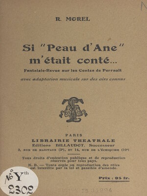 cover image of Si Peau d'Âne m'était conté...